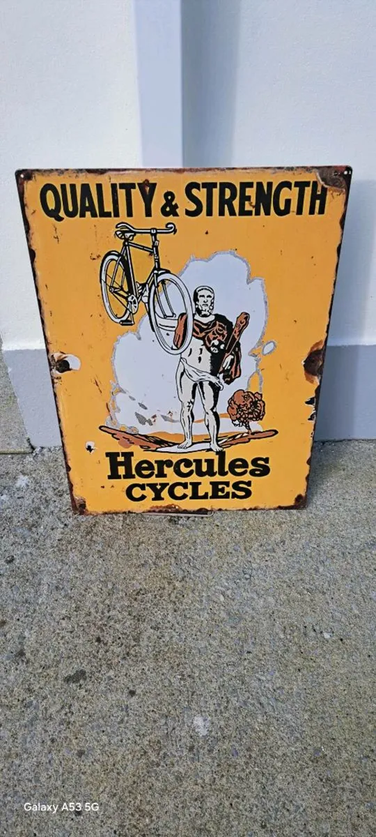 Large  herculeys metal sign