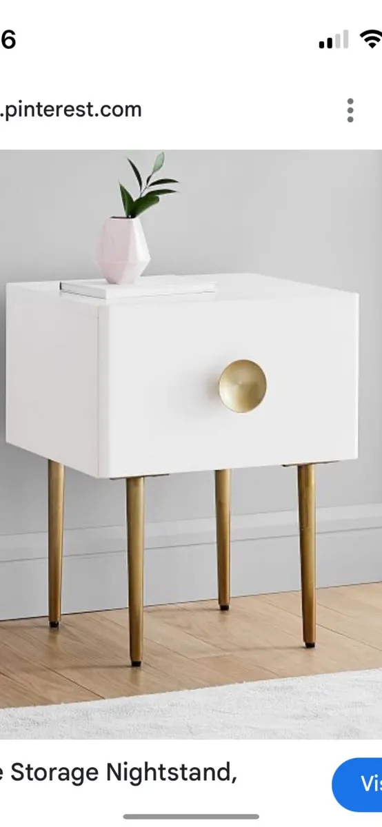Bedside tables - West Elm set of 2 - Image 1