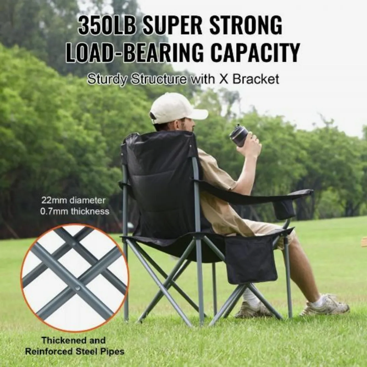 Camping Folding Chair for Adults - Image 2