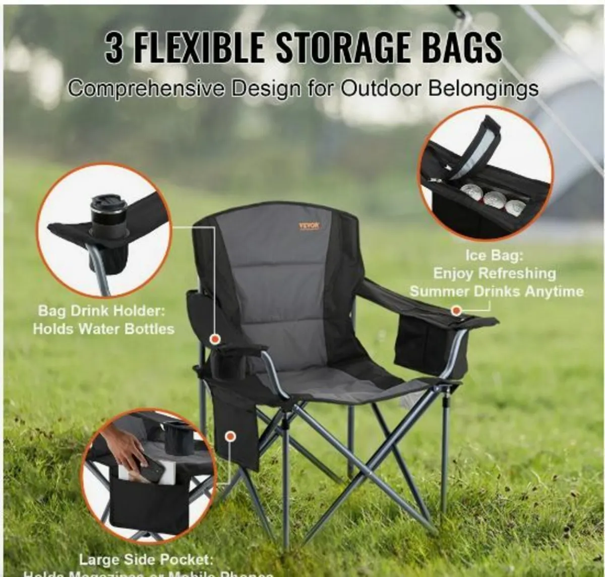Camping Folding Chair for Adults - Image 4