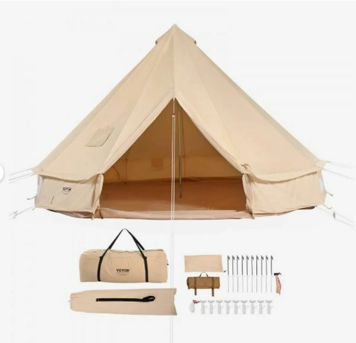 Canvas Bell Tent, 4 Seasons 3 m/9.8ft - Image 1