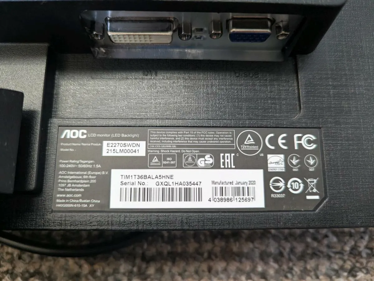 AOC Monitor E2270SWDN - Image 3