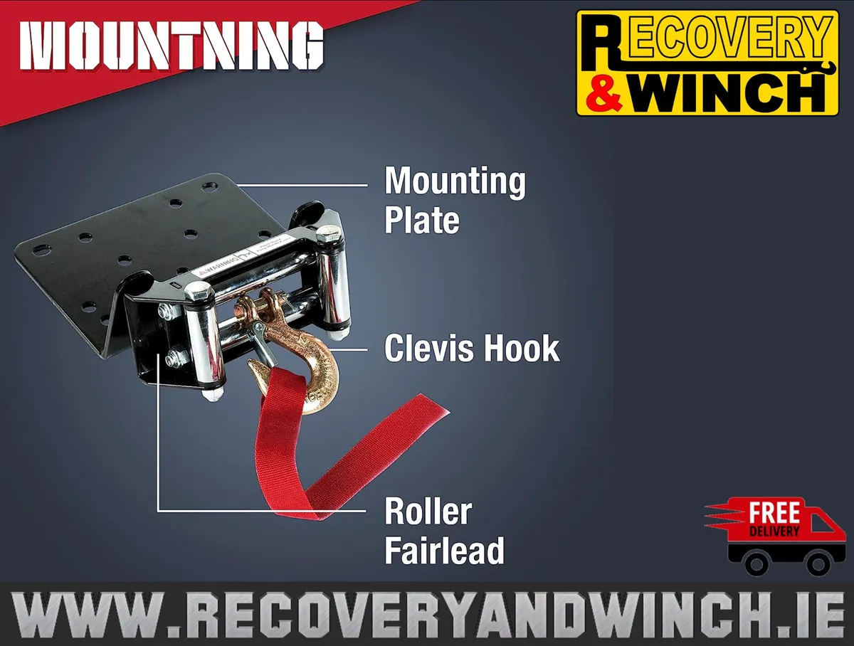STEALTH 4500LB 12V ELECTRIC WINCH Inc WIRELESS - Image 4