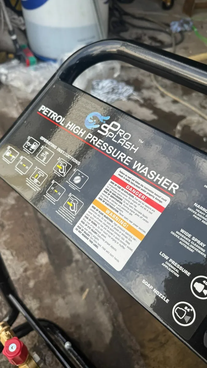 250 BAR 15HP Petrol Pressure Washer Brass Triplex - Image 4