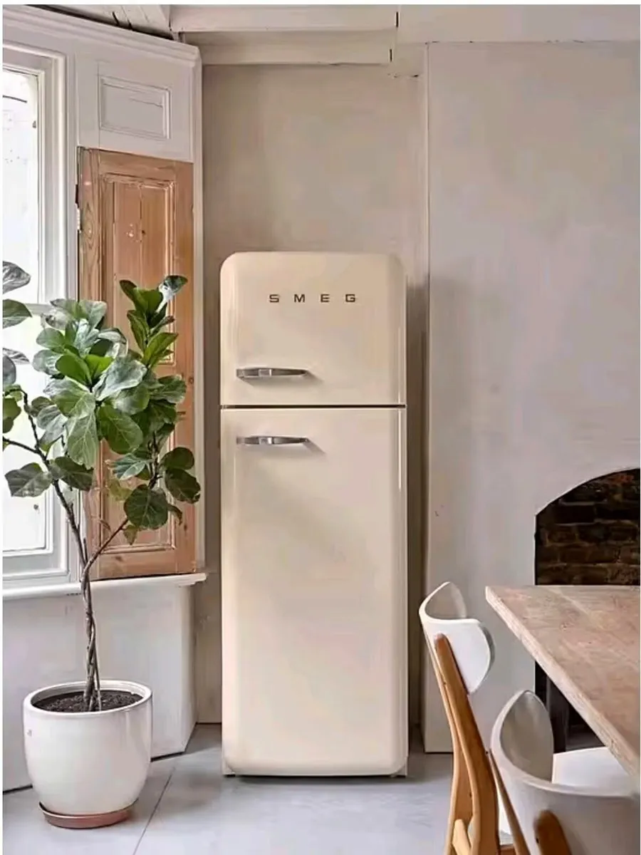 Smeg Fridge Beige Excellent Condition+Accessories - Image 1