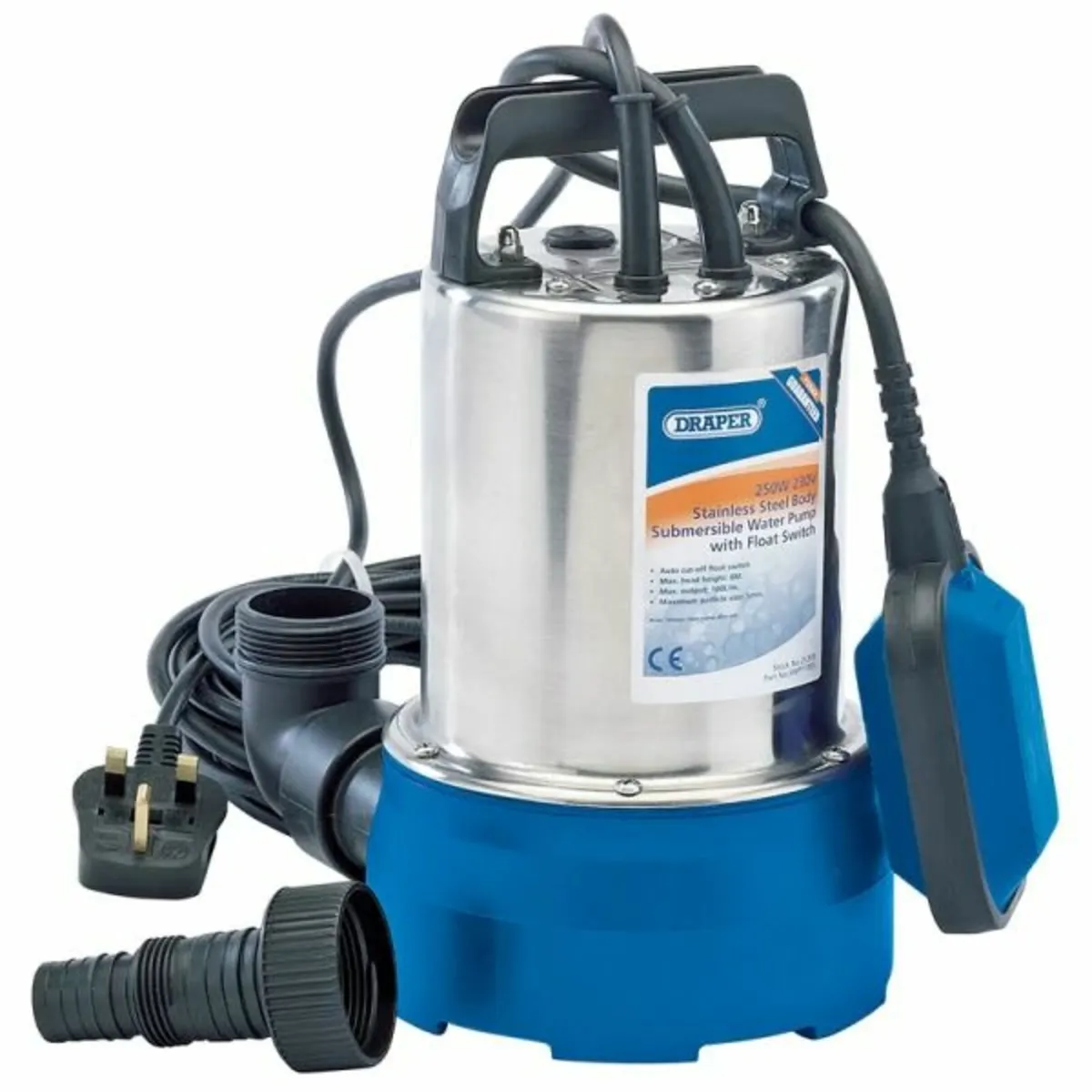 Draper 100L/Min Submersible Water Pump 250W
