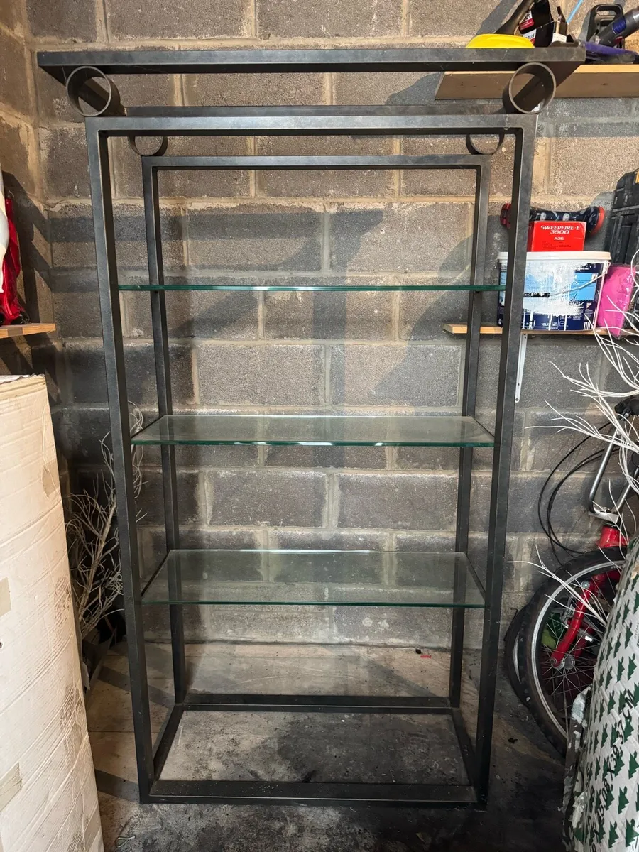 Metal & Glass shelving Unit - Image 1