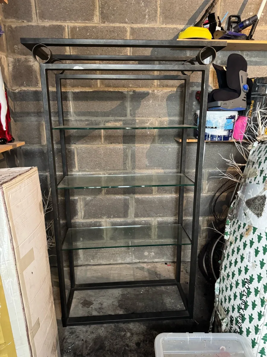 Metal & Glass shelving Unit - Image 2