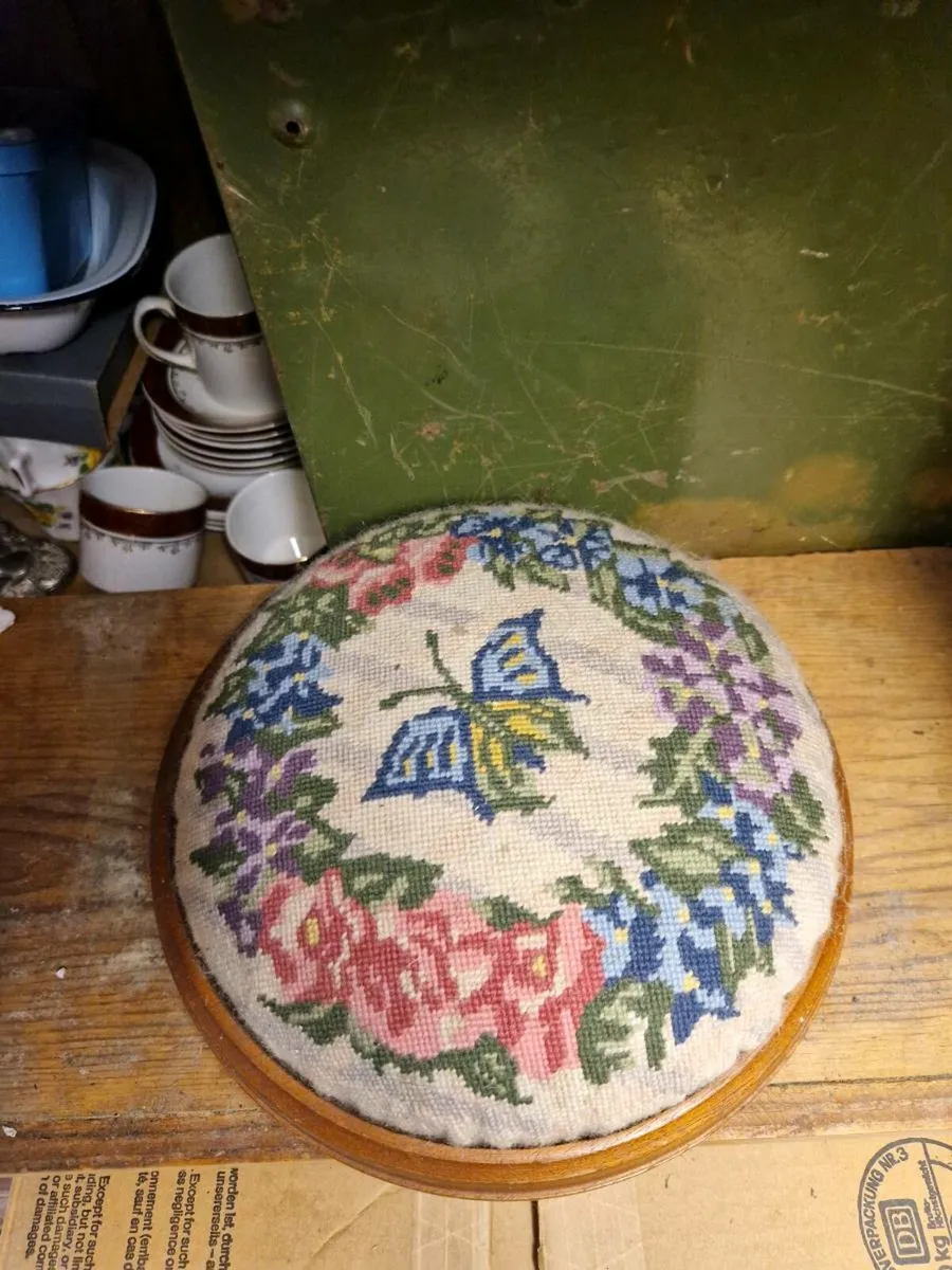 Vintage Retro Foot Stool - Image 2