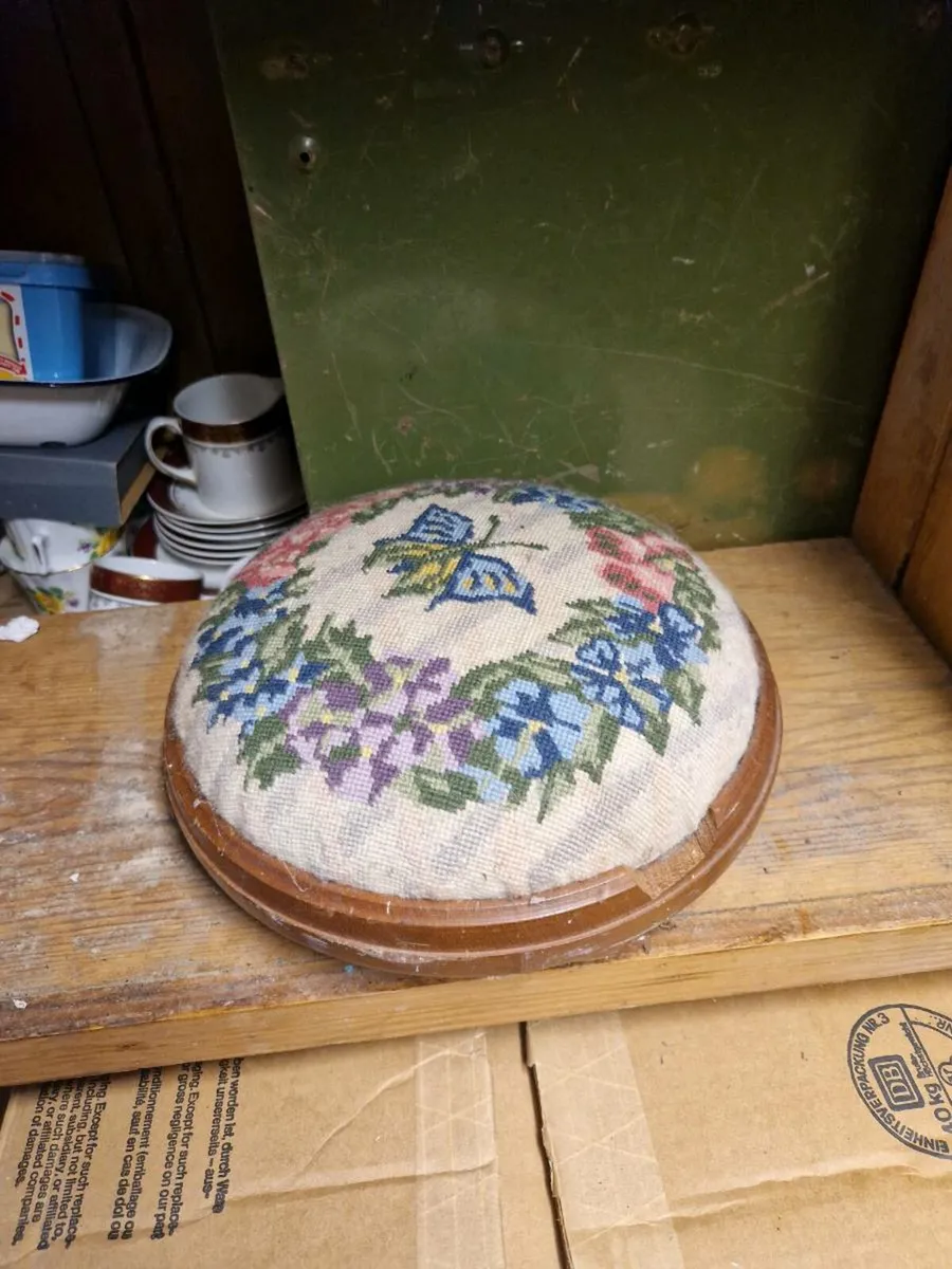 Vintage Retro Foot Stool - Image 3