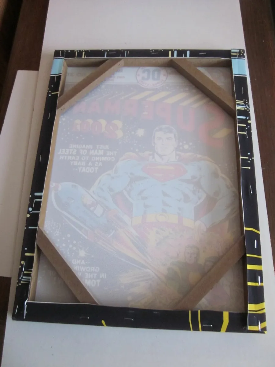 Three DC Comics Superman  Retro Canvas Prints - Image 2