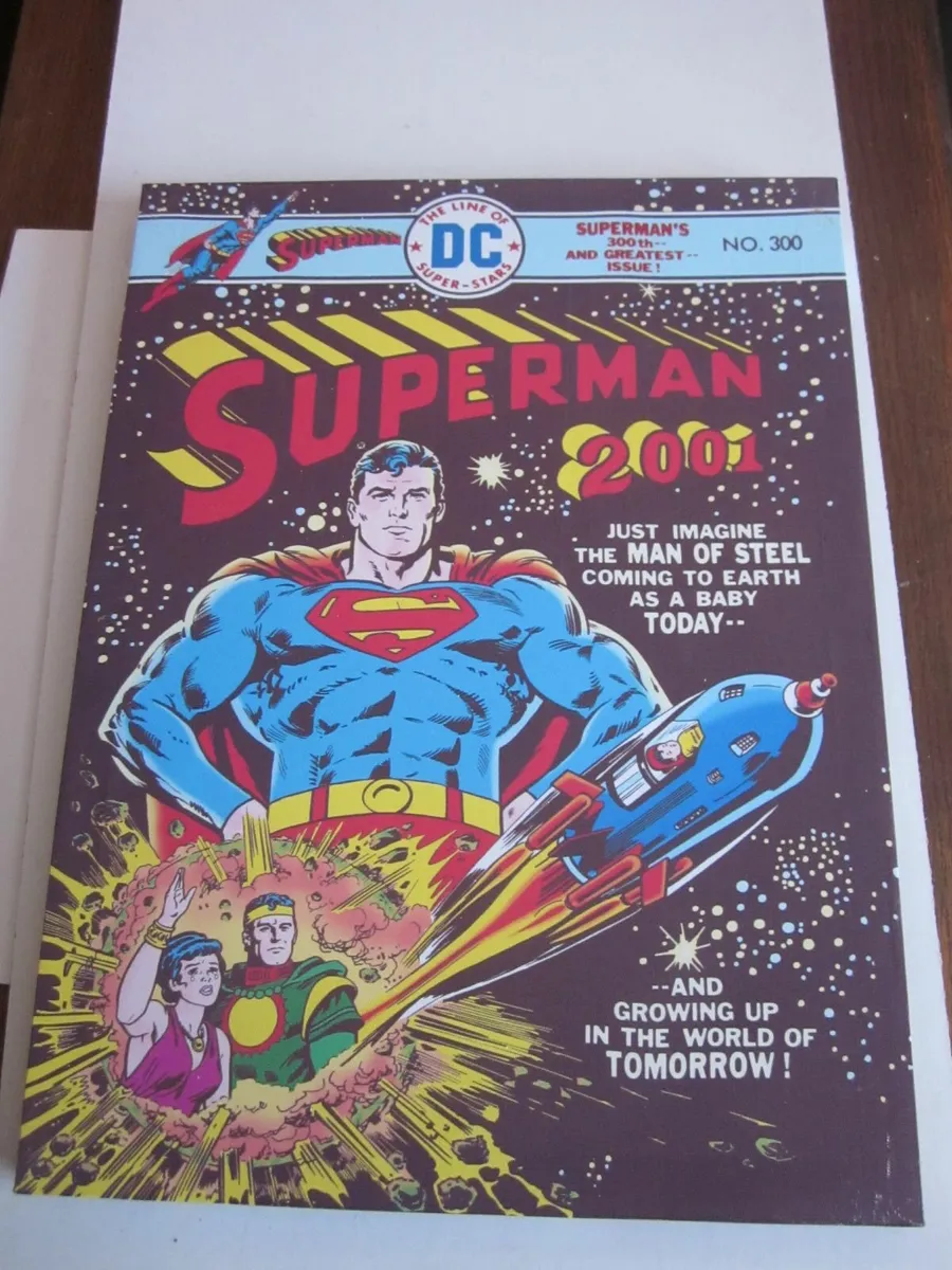 Three DC Comics Superman  Retro Canvas Prints - Image 3