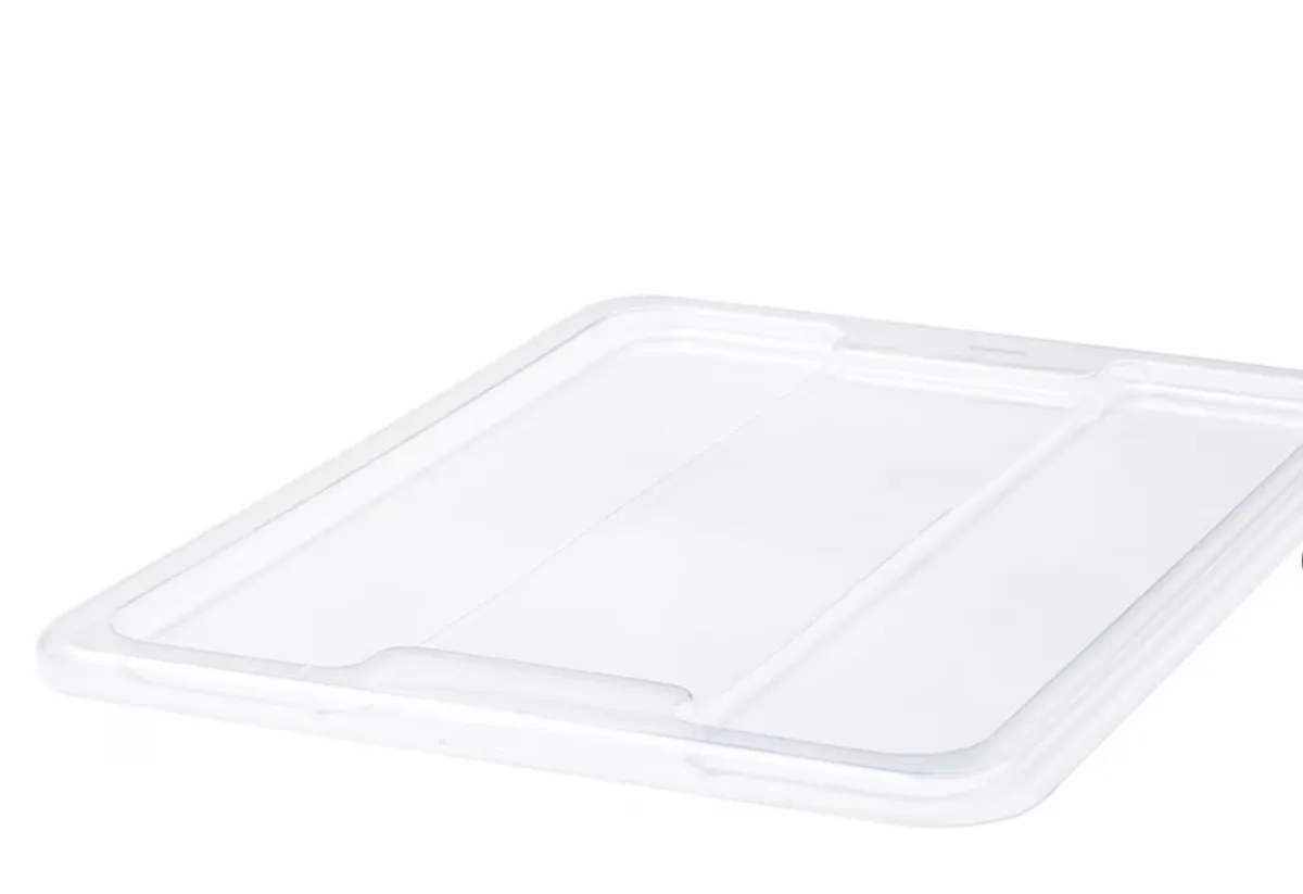 Plastic Storage Boxes and Lids x 12 - Image 2