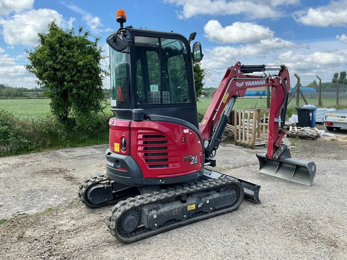 YANMAR VIO26-6 2.6 TON ZERO TAIL MINI DIGGER - Image 3