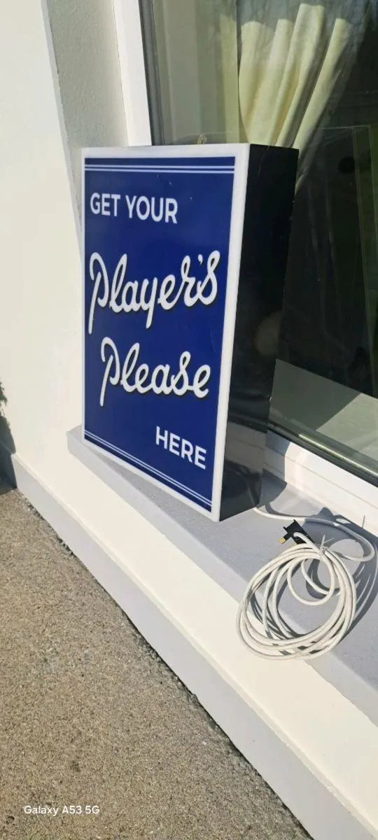 Large players  light up sign - Image 2