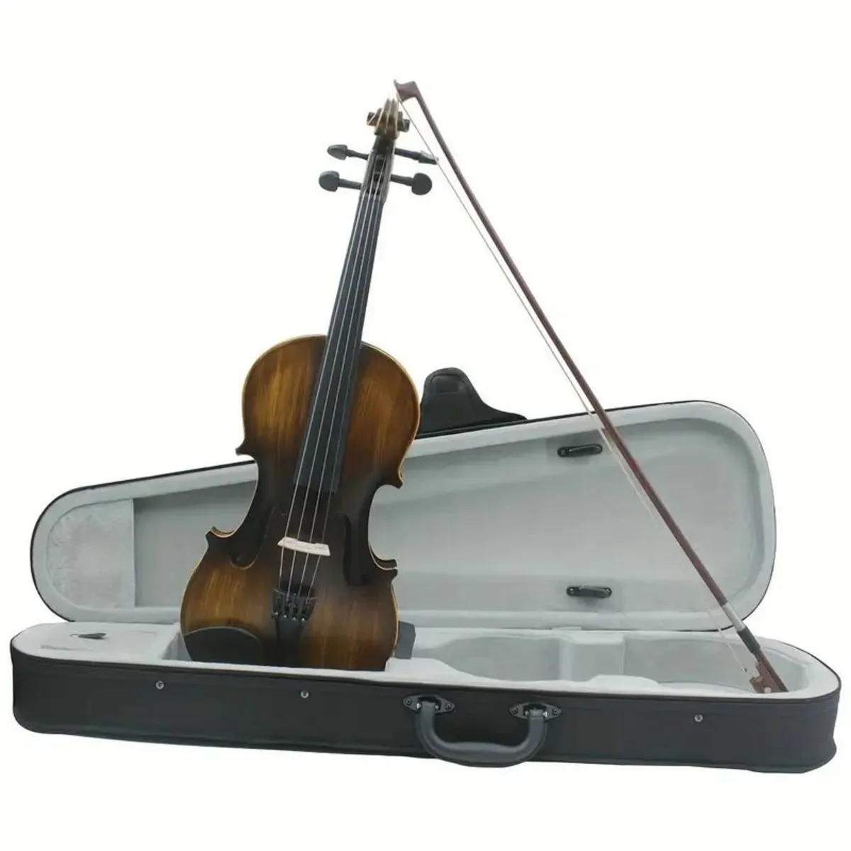 IRIN AV-206 Matte Violin, 4/4 Size, Solid Wood - Image 1