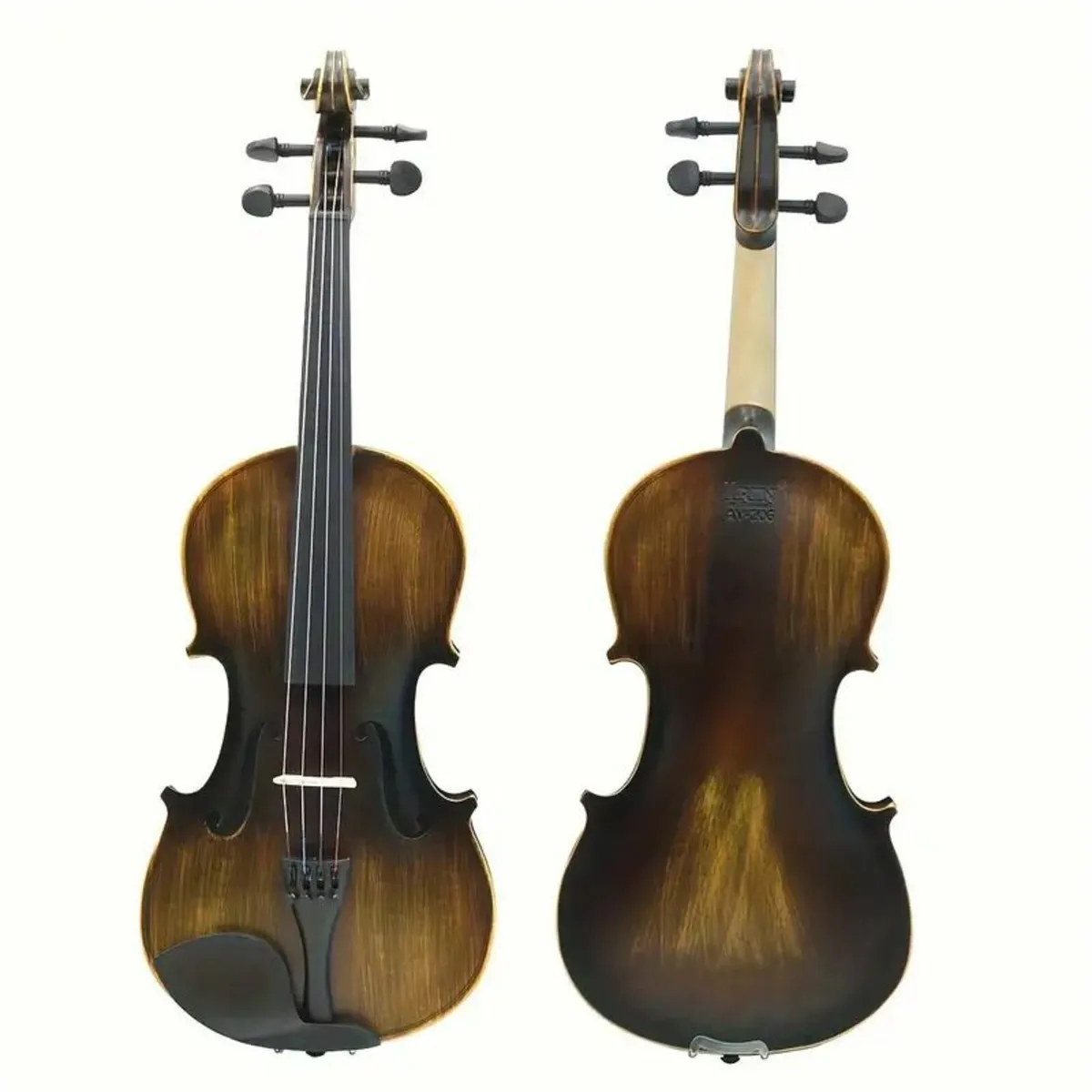 IRIN AV-206 Matte Violin, 4/4 Size, Solid Wood - Image 3