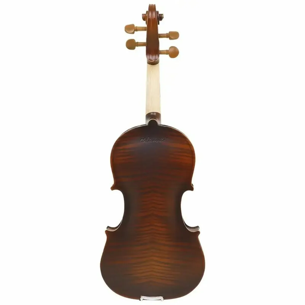 Rare Solid Wood Carved Tiger Pattern Violin - Image 3
