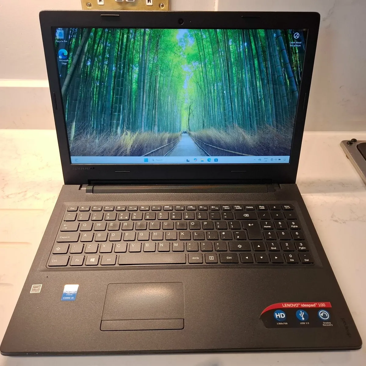 Lenovo ideapad 100 - Win 11 i5 8GB RAM, 500GB SSD - Image 1