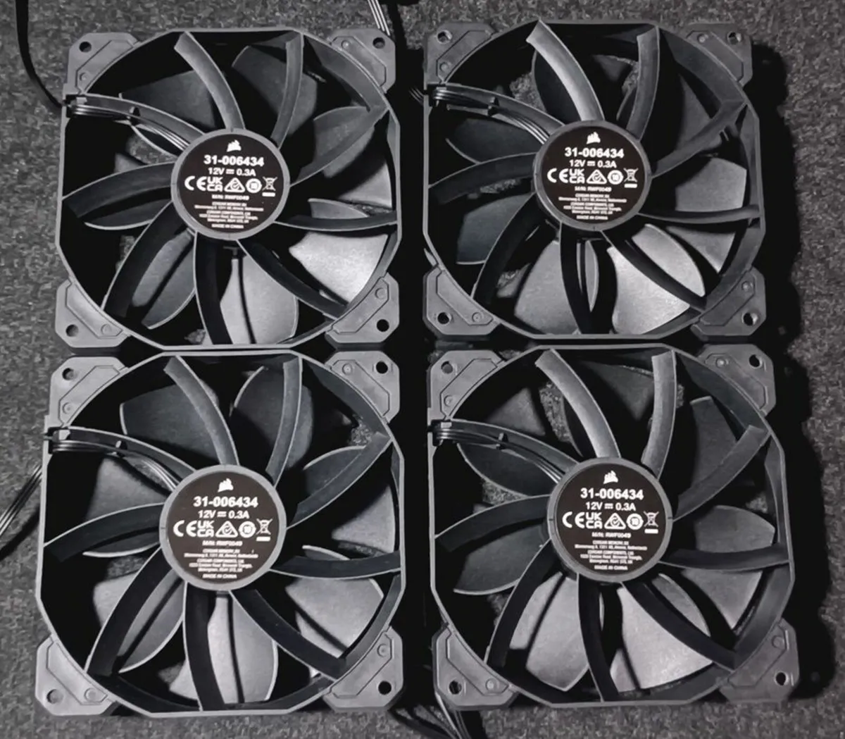 4 x Corsair Ventola SP120 120mm PC Case Fans - Image 2