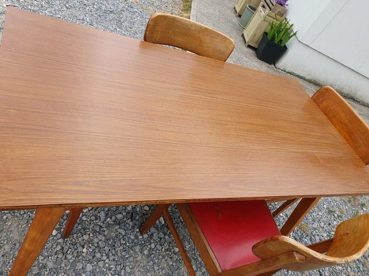Mid century teak dining set - Image 3