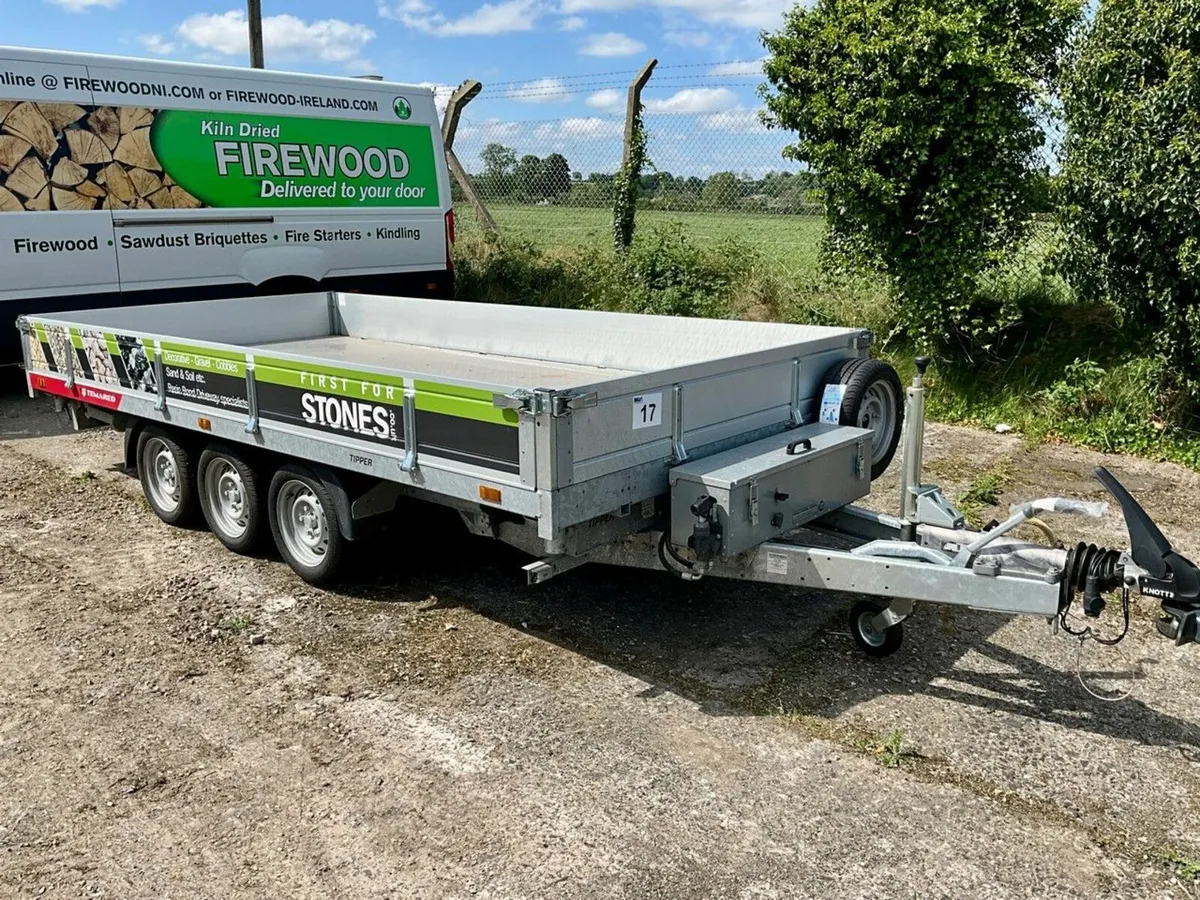 TEMERAD 3500KGS TRI AXLE 3 WAY TIPPING TRAILER - Image 3