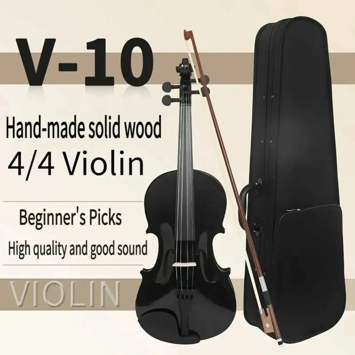 Handmade Solid Wood 4/4 Full Size with Polished Fi - Image 3