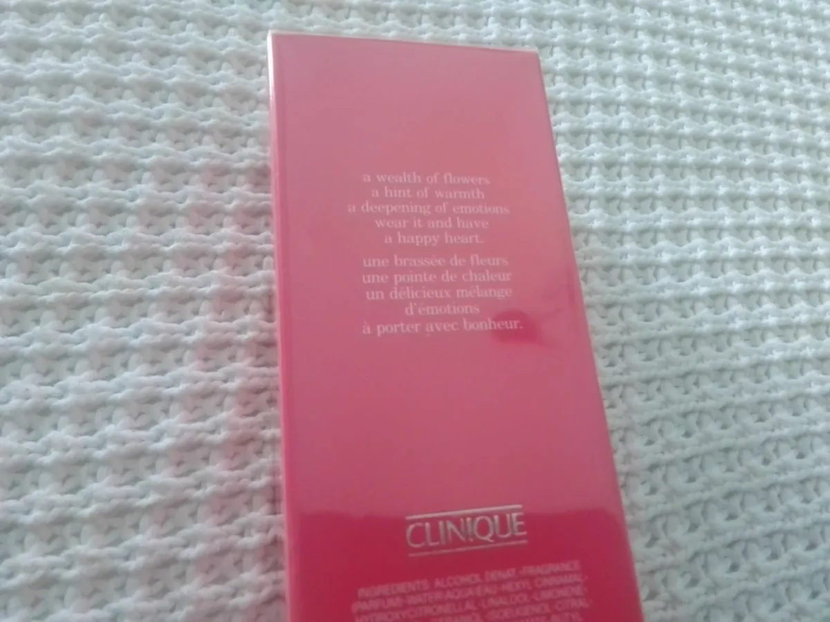 CLINIQUE HAPPY HEART EDP 100ML NEW UNOPENED - Image 3