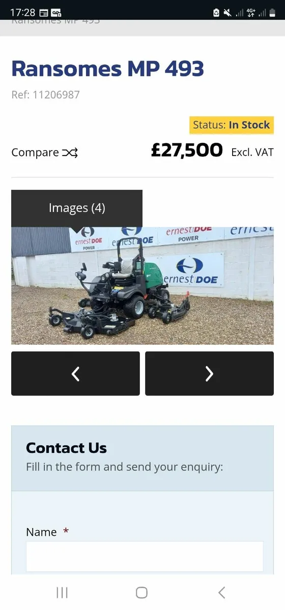 Ransomes ride on mower lawnmower - Image 2