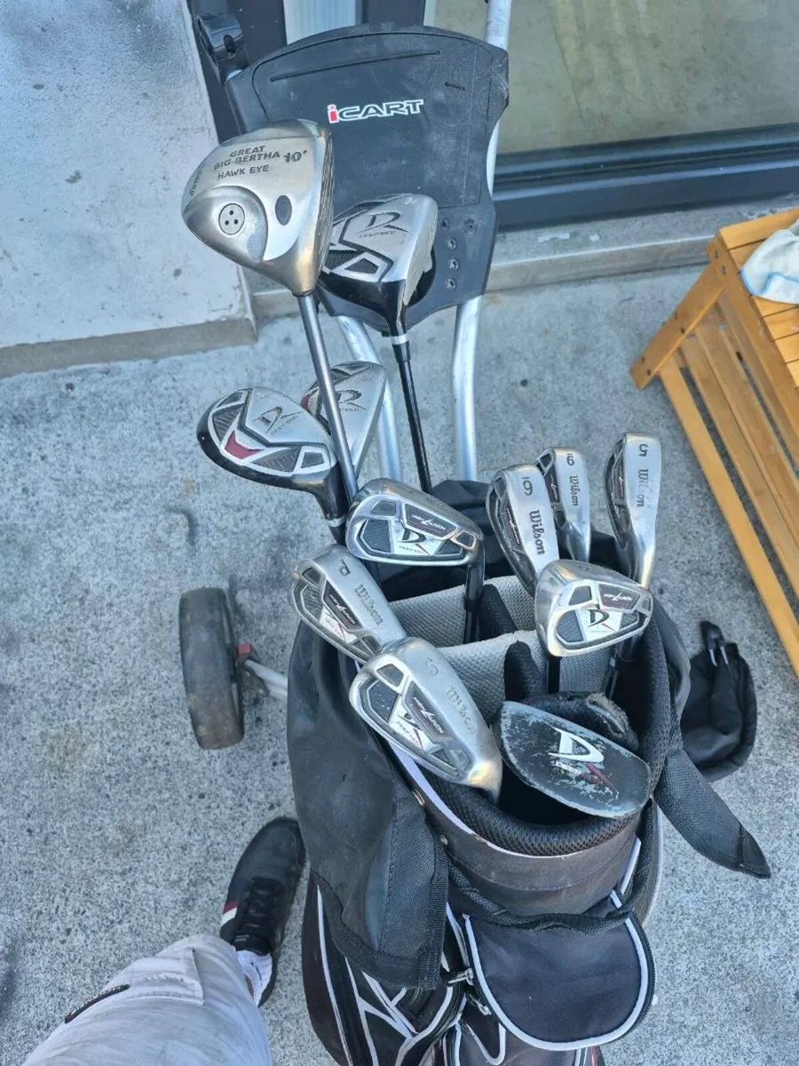 golf trolley and clubs and bag  Dublin15 - Image 2
