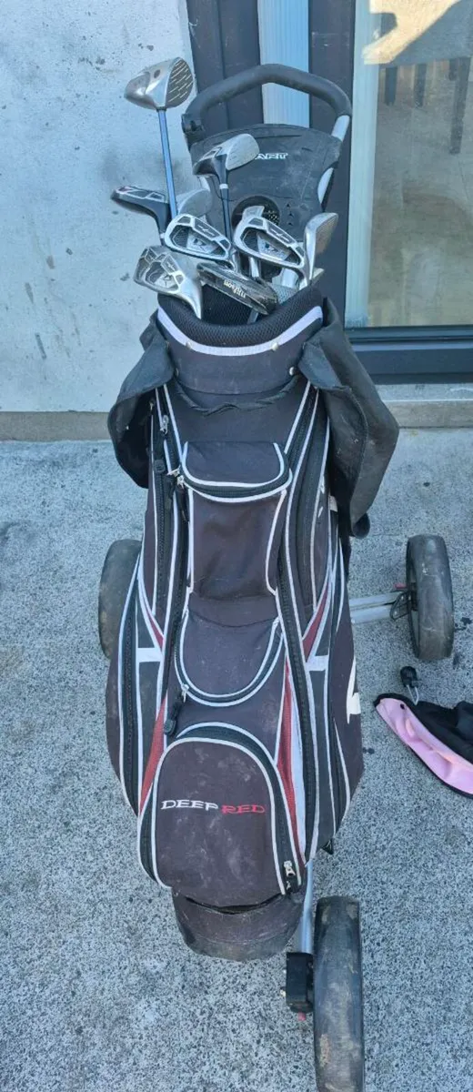 golf trolley and clubs and bag  Dublin15 - Image 3