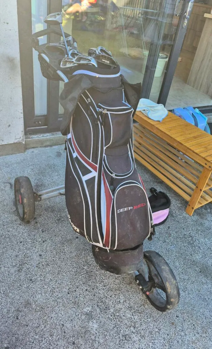 golf trolley and clubs and bag  Dublin15 - Image 2
