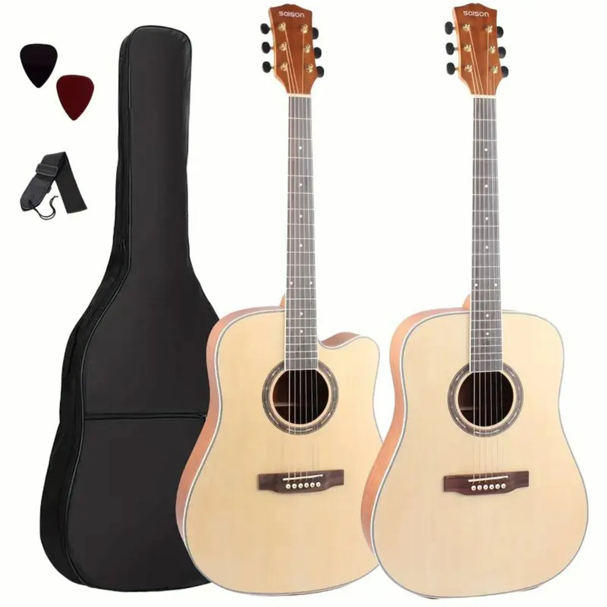 Peach Core Folk Guitar - Image 2