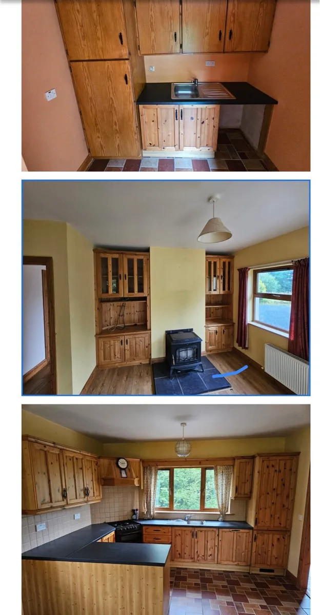 Wooden kitchen utility and shelfs - Image 1