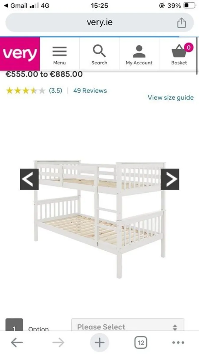 white triple bunk bed - Image 3