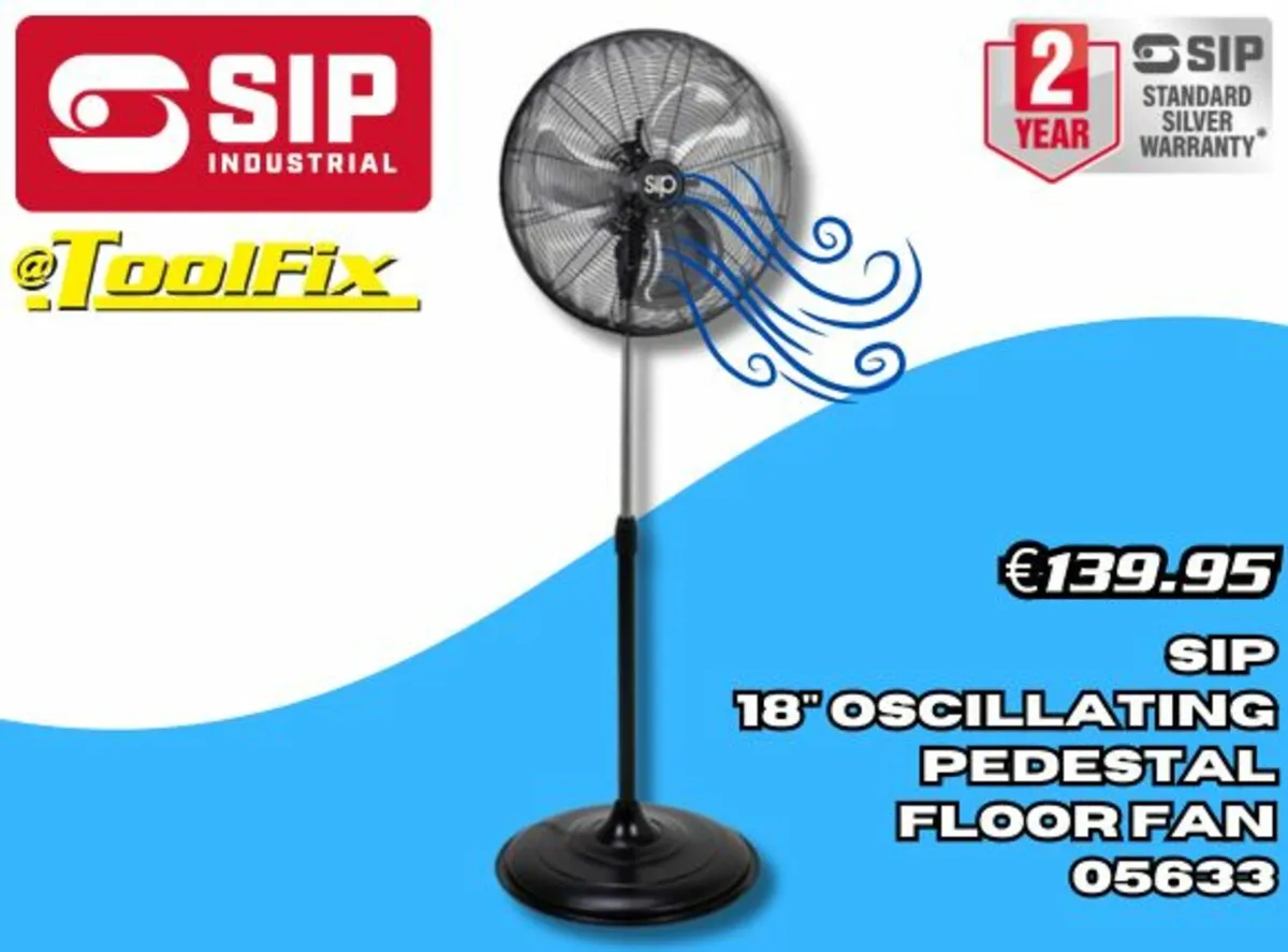 Sip 05640 30" 110v Heavy-Duty Drum Fan - Image 4
