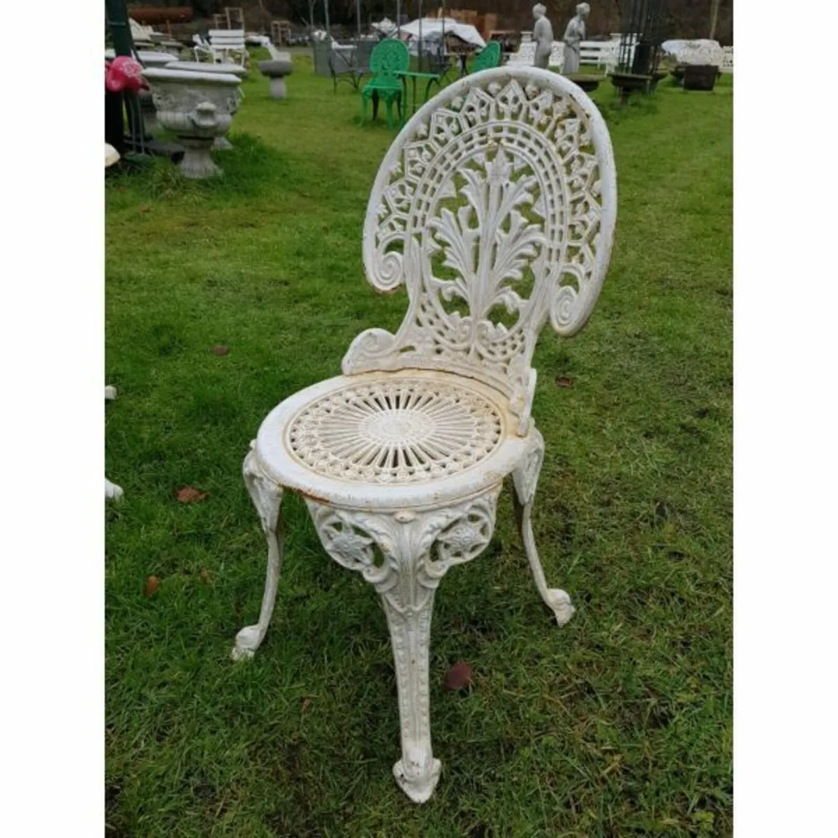 Cast Iron Chair – Ornate – Style H – H64 - Image 1