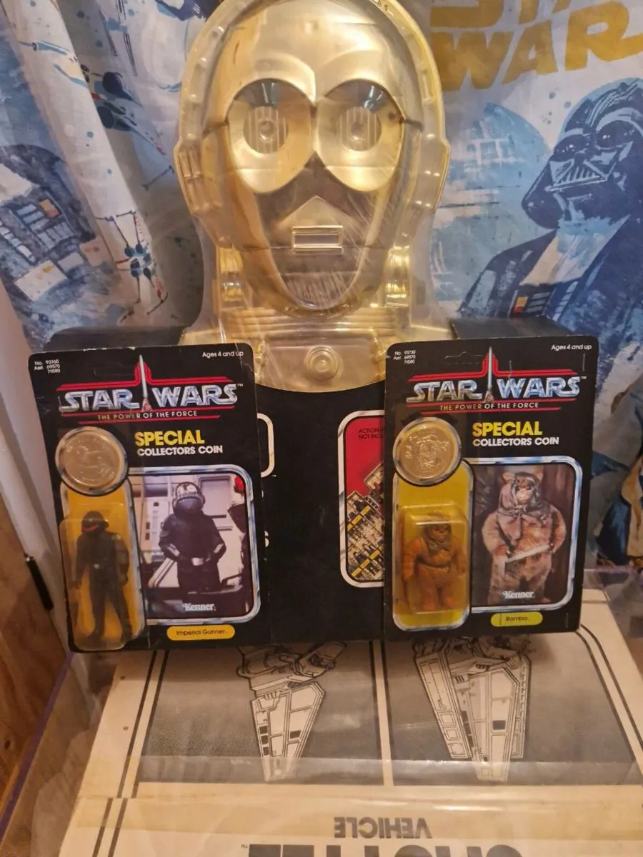Vintage Rare C3PO Figure Case & POTF Last 17 - Image 2