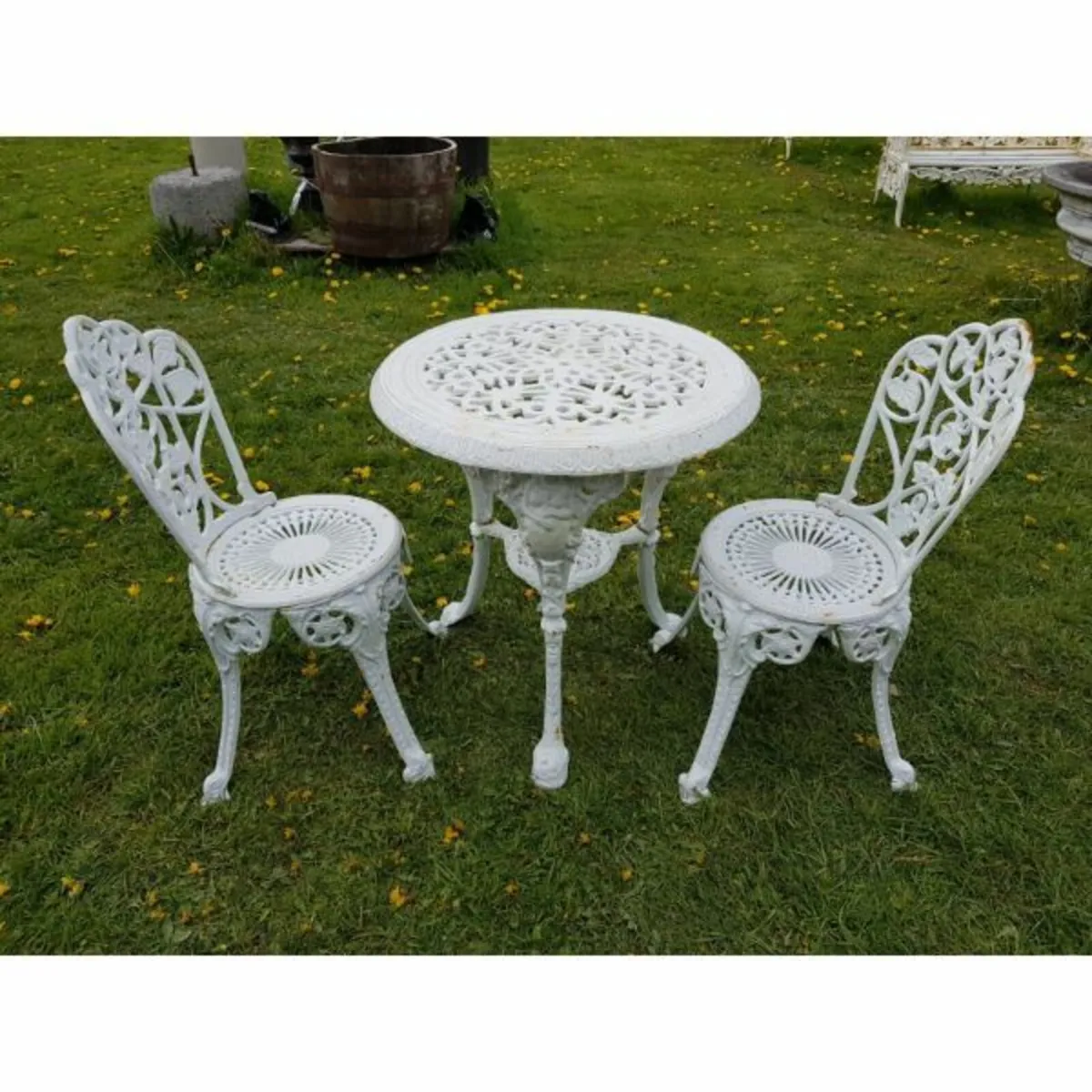 Cast Iron Garden Set x2 – Ornate – Style N - Image 1