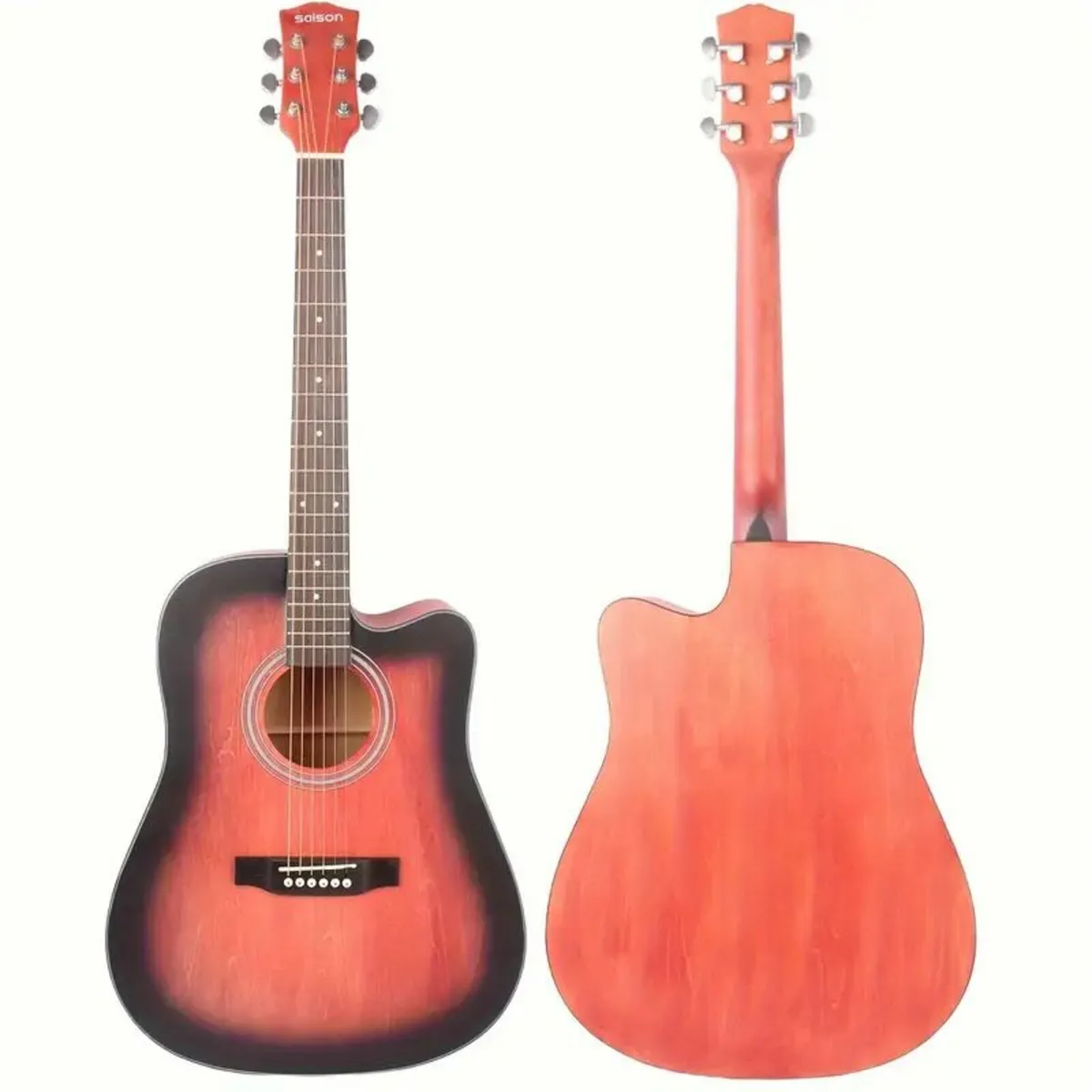 YMMuzik 104.14 Cm Full Basswood Folk Guitar - Image 1