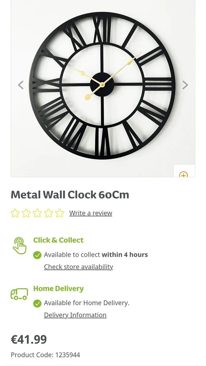Large Wall Clock 60cm - Image 3