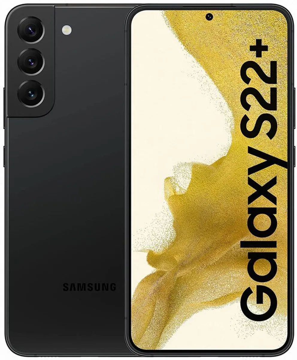 Samsung Galaxy S22+ Plus 128GB Dual sim Factory Unlocked Black Smartphone - Image 1