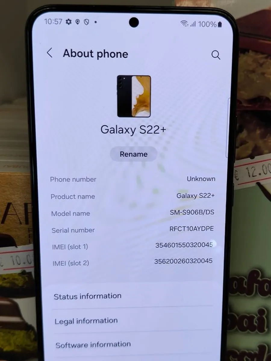 Samsung Galaxy S22+ Plus 128GB Dual sim Factory Unlocked Black Smartphone - Image 3