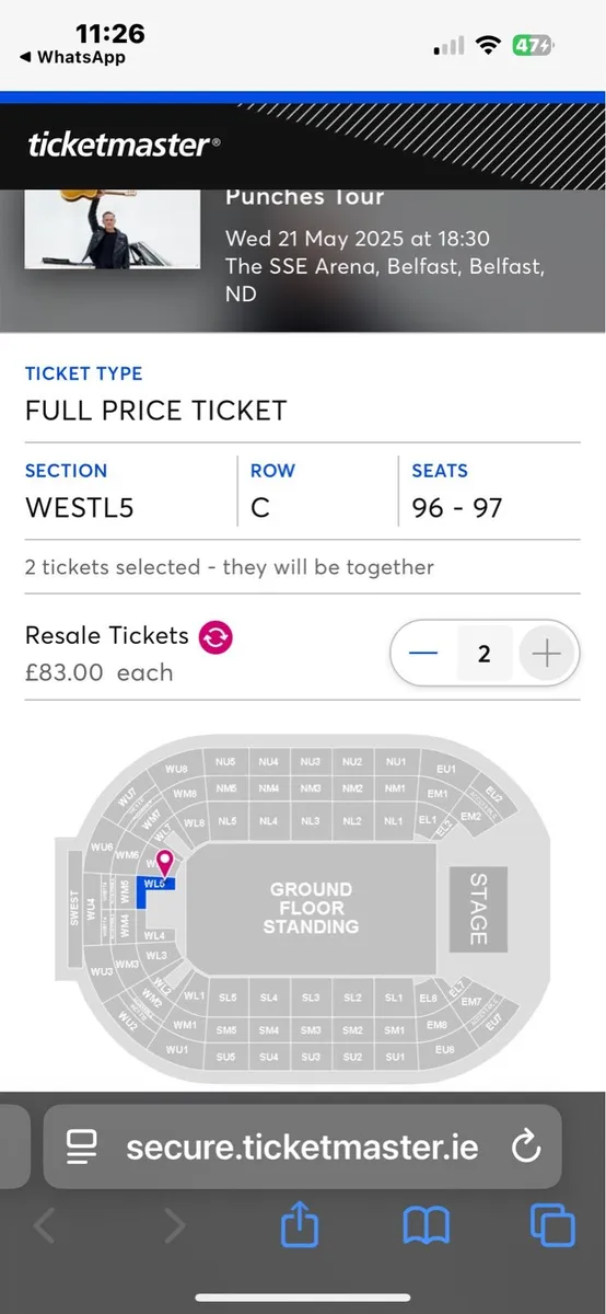 Bryan Adam’s tickets - Image 2