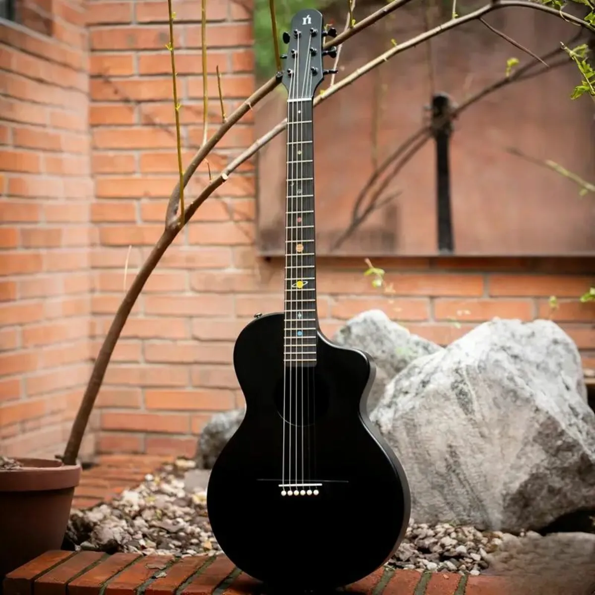 NATASHA Asteroid Carbon Fiber 96.52cm Folk Guitar - Image 1