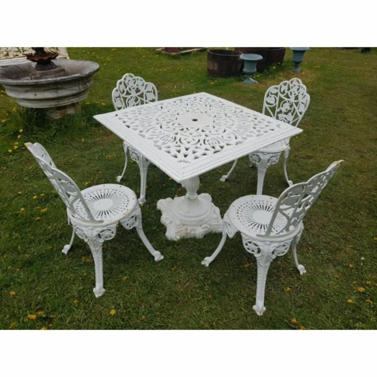 Cast Iron Table – Square – Style N - Image 3
