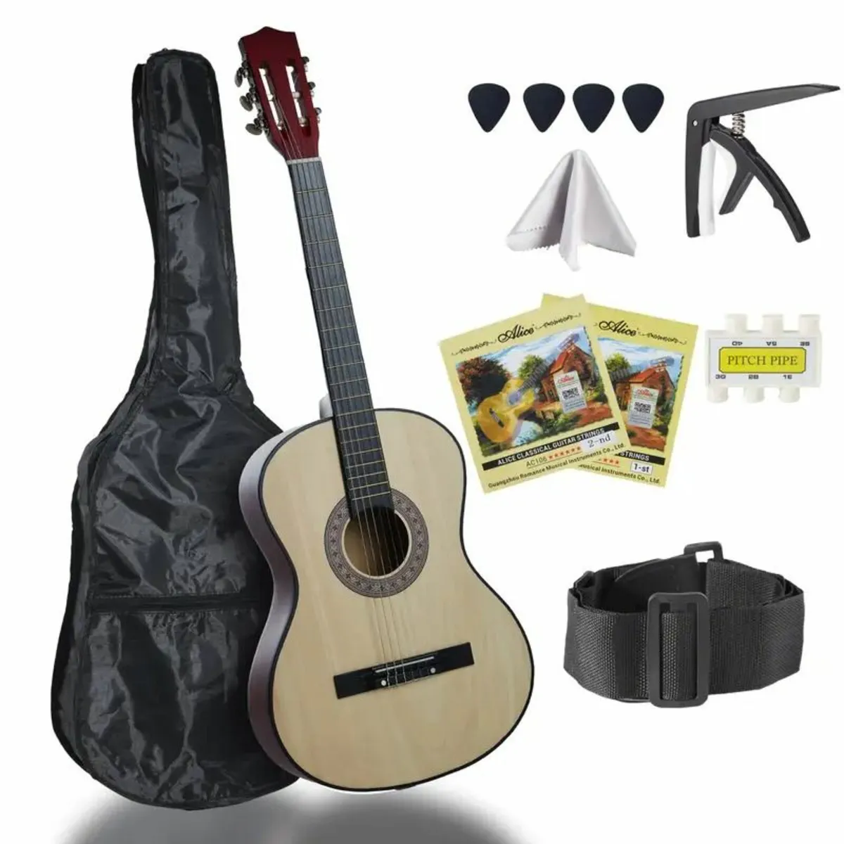 38-inch entry-level classical guitar - Image 1