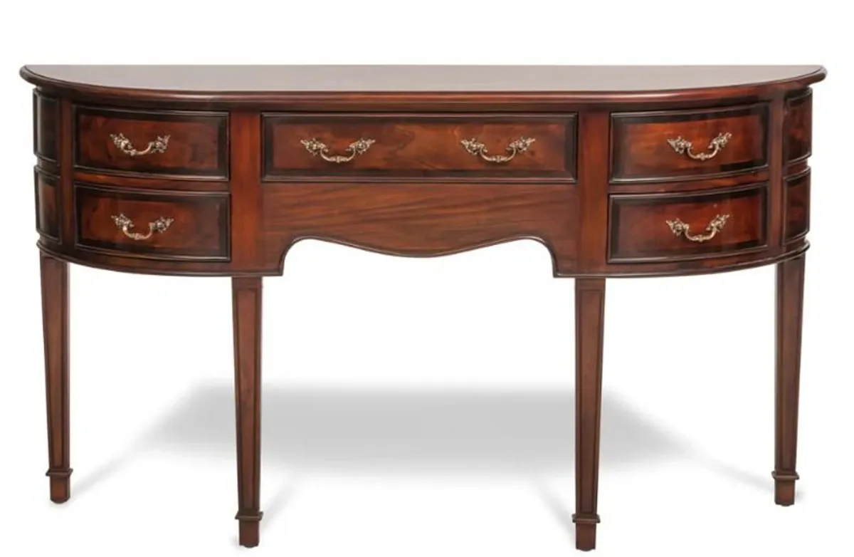 French Bow Front Console Table - Image 1