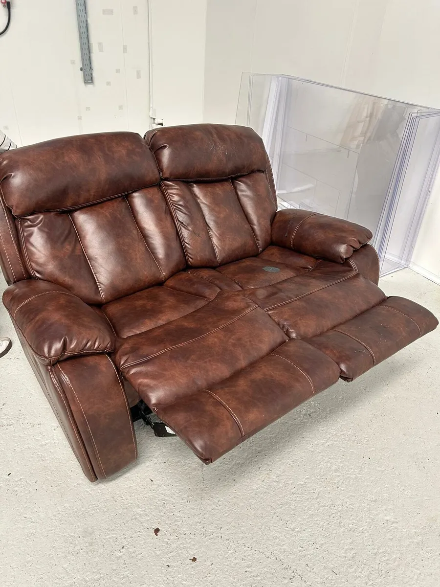 Leather Recliner Couch - Image 3