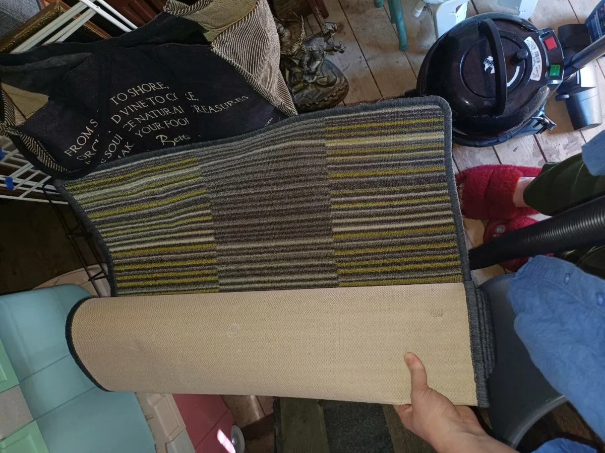Long runner rug for hallway. Used once - Image 1